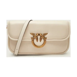 Pinko Skórzana torebka na ramię LOVE BOX