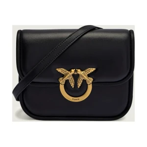 Pinko Skórzana torebka na ramię LOVE BOX