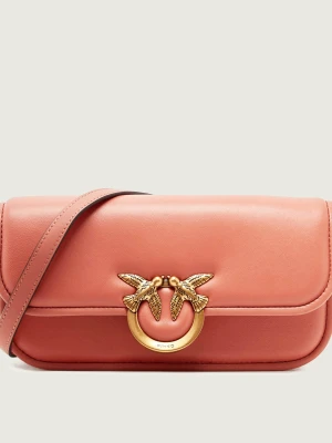 Pinko Skórzana torebka na ramię LOVE BOX