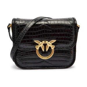 Pinko Skórzana torebka na ramię LOVE BOX BAG FL MINI