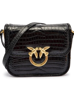 Pinko Skórzana torebka na ramię LOVE BOX BAG FL MINI