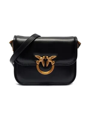 Pinko Skórzana torebka na ramię LOVE BOX MINI