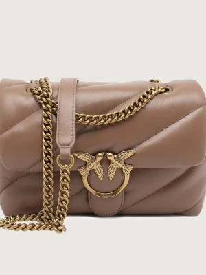 Pinko Skórzana torebka na ramię LOVE CLASSIC