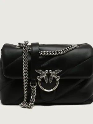 Pinko Skórzana torebka na ramię LOVE CLASSIC PUFF