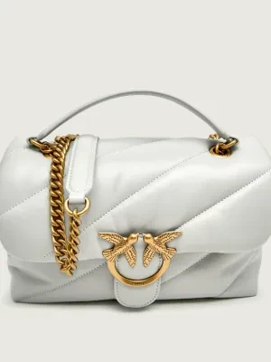 Pinko Skórzana torebka na ramię LOVE CLASSIC PUFF