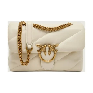 Pinko Skórzana torebka na ramię LOVE CLASSIC PUFF