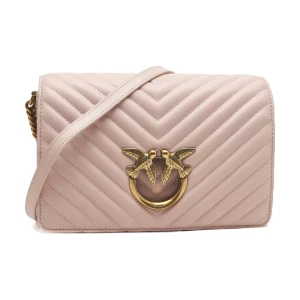Pinko Skórzana torebka na ramię LOVE CLICK CLASSIC SHEEP NAPPA