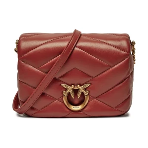 Pinko Skórzana torebka na ramię LOVE CLICK PUFF BABY