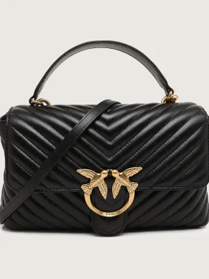 Pinko Skórzana torebka na ramię LOVE LADY PUFF CLASSIC