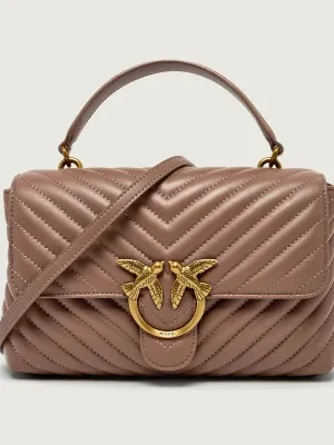 Pinko Skórzana torebka na ramię LOVE LADY PUFF CLASSIC