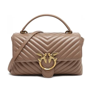 Pinko Skórzana torebka na ramię LOVE LADY PUFF CLASSIC