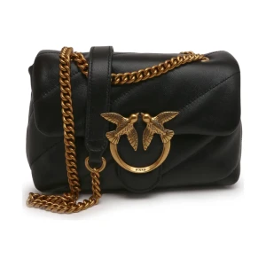 Pinko Skórzana torebka na ramię LOVE MINI