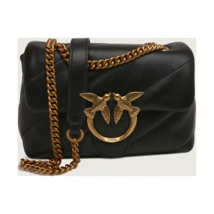 Pinko Skórzana torebka na ramię LOVE MINI