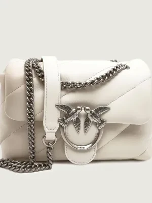 Pinko Skórzana torebka na ramię LOVE MINI PUFF CL PLTT