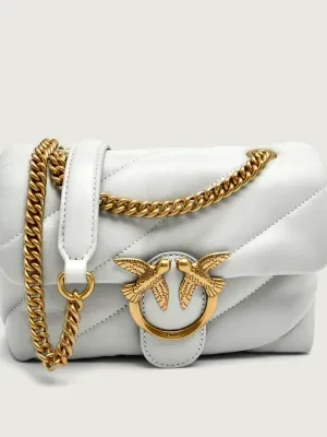 Pinko Skórzana torebka na ramię LOVE MINI PUFF CL PLTT