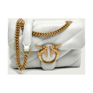 Pinko Skórzana torebka na ramię LOVE MINI PUFF CL PLTT