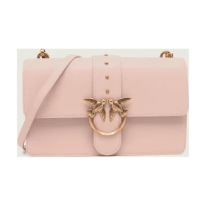 Pinko Skórzana torebka na ramię LOVE ONE