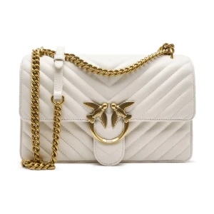 Pinko Skórzana torebka na ramię LOVE ONE