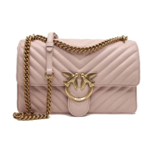 Pinko Skórzana torebka na ramię LOVE ONE