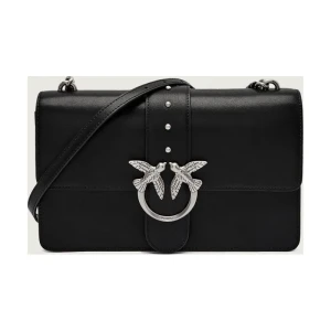 Pinko Skórzana torebka na ramię LOVE ONE