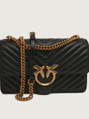 Pinko Skórzana torebka na ramię LOVE ONE CLASSIC
