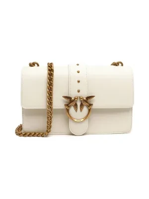 Pinko Skórzana torebka na ramię Love One Classic