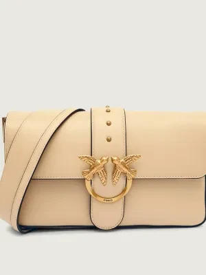 Pinko Skórzana torebka na ramię LOVE ONE CLASSIC