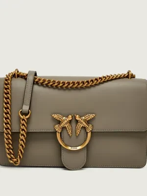 Pinko Skórzana torebka na ramię LOVE ONE CLASSIC