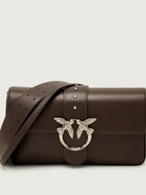 Pinko Skórzana torebka na ramię LOVE ONE CLASSIC