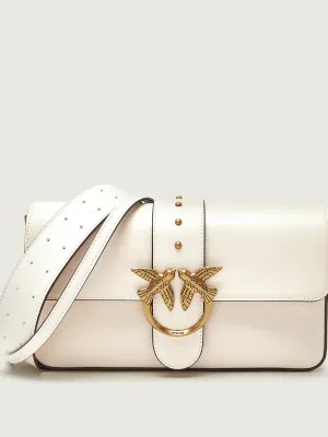 Pinko Skórzana torebka na ramię LOVE ONE CLASSIC