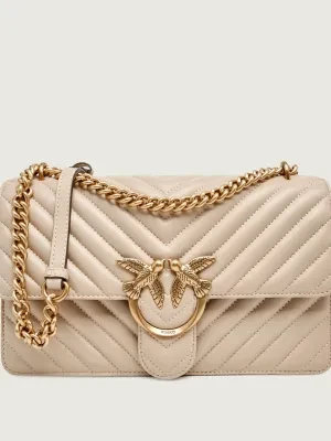 Pinko Skórzana torebka na ramię LOVE ONE CLASSIC