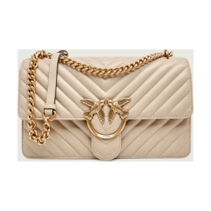 Pinko Skórzana torebka na ramię LOVE ONE CLASSIC