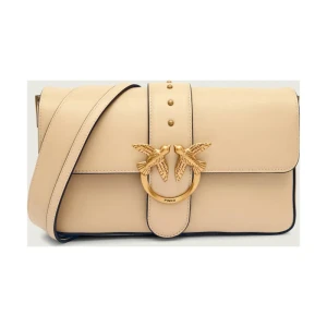 Pinko Skórzana torebka na ramię LOVE ONE CLASSIC