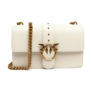 Pinko Skórzana torebka na ramię Love One Classic