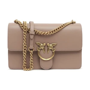 Pinko Skórzana torebka na ramię LOVE ONE CLASSIC