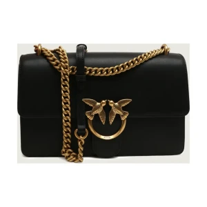 Pinko Skórzana torebka na ramię LOVE ONE CLASSIC
