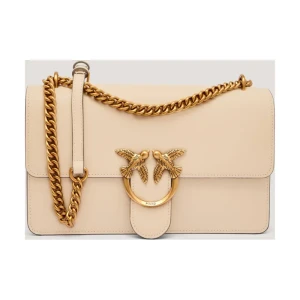 Pinko Skórzana torebka na ramię LOVE ONE CLASSIC