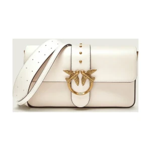 Pinko Skórzana torebka na ramię LOVE ONE CLASSIC