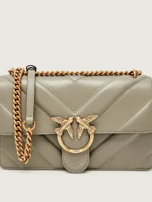 Pinko Skórzana torebka na ramię LOVE ONE CLASSIC LIGHT