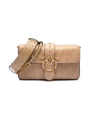 Pinko Skórzana torebka na ramię LOVE ONE CLASSIC SLOUCHY