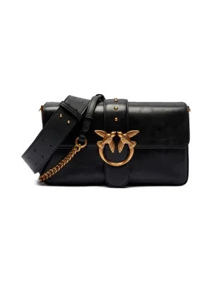 Pinko Skórzana torebka na ramię LOVE ONE CLASSIC SLOUCHY