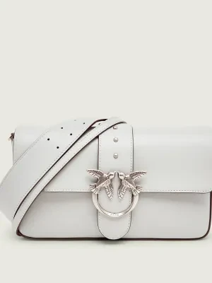 Pinko Skórzana torebka na ramię LOVE ONE CLASSIC SLOUCHY