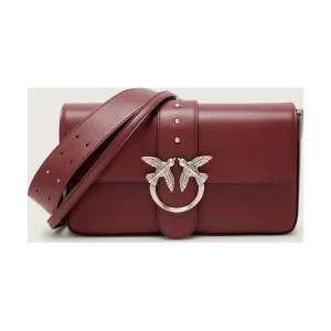 Pinko Skórzana torebka na ramię LOVE ONE CLASSIC SLOUCHY