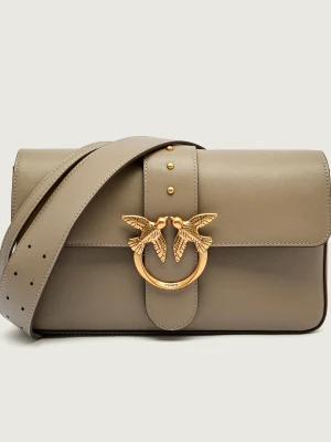Pinko Skórzana torebka na ramię LOVE ONE CLASSIC SLOUCHY