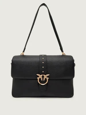 Pinko Skórzana torebka na ramię LOVE ONE EXTRA SLOUCHY BOTTALA