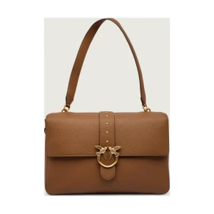 Pinko Skórzana torebka na ramię LOVE ONE EXTRA SLOUCHY BOTTALA