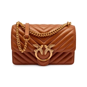 Pinko Skórzana torebka na ramię Love One Mini