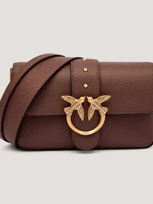 Pinko Skórzana torebka na ramię LOVE ONE MINI