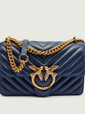 Pinko Skórzana torebka na ramię Love One Mini