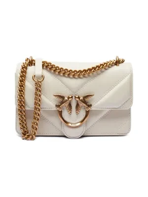 Pinko Skórzana torebka na ramię LOVE ONE MINI